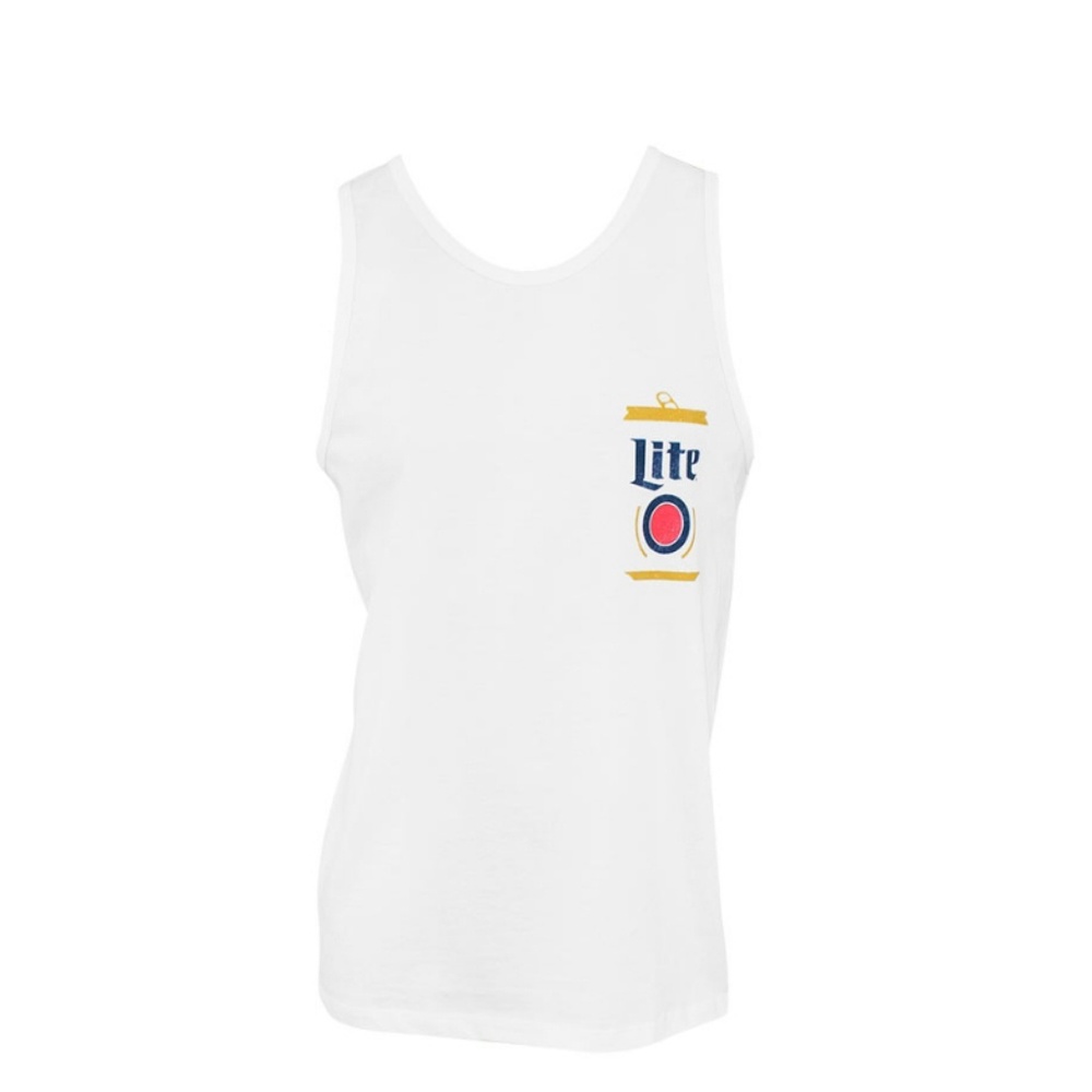 Miller Lite Beer Can Men's Tank Top Tee NWOT Light